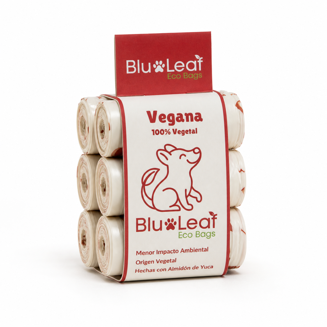 BlueLeaf Bolsas Veganas de Yuca – 60 bags